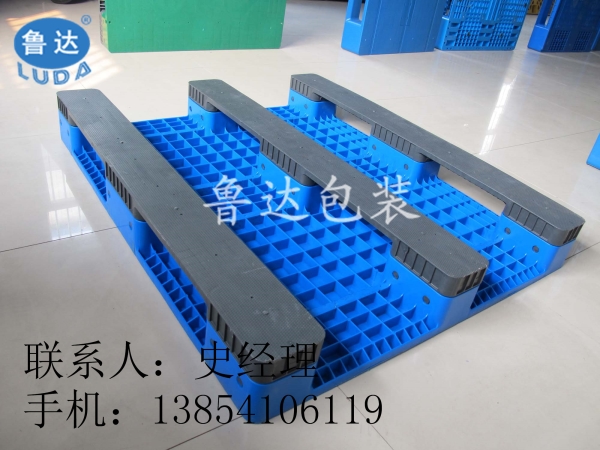 太原第三方物流周转使用塑料托盘  太原邮政物流仓库周转托盘  天津物流公司九角吹塑塑料托盘